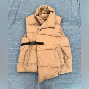 Zara Tan Puffer Vest